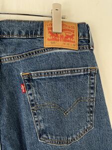 745 Levis リーバイス 502 ジップフライ 濃インディゴ デニム サイズ 32 実寸参照