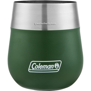 送料コミ追跡アリ◆新品◆コールマン ステンレス ワイングラスタンブラー グリーン400ml 6時間保冷★coleman 0.4L 真空断熱ステンレス構造