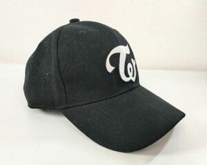 TWICE トゥワイス ベースキャップ 野球帽 帽子 フリーサイズ 【中古】5600G