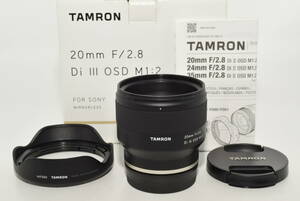 【極上品】 タムロン 20mm F2.8 Di III OSD M1:2 ソニーEマウント用（Model F050SF）　#6920