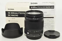 【特上品】 SIGMA 18-200mm F3.5-6.3 DC MACRO HSM | Contemporary C014 | Pentax Kマウント | APS-C/Super35　#6948_画像1