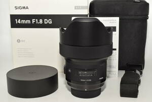 [ finest quality goods ] SIGMA Sigma Nikon F mount lens 14mm F1.8 DG HSM single burnt point wide-angle star full size Art single‐lens reflex exclusive use #6965