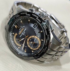 稼働品 SEIKO ブライツ 定価141,750円 電波ソーラー腕時計 SAGA001 メンズ腕時計