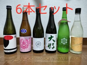 日本酒　飲み比べセット　仙禽　結　日日　大那　ゆきの美人　Bunraku Reborn Sun Citron　四合瓶 6本セット