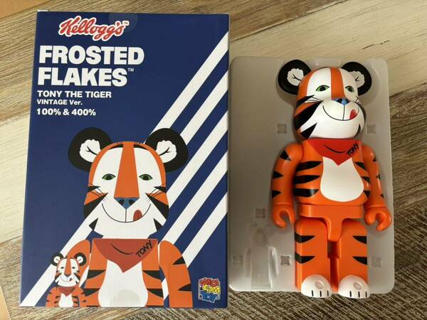 ★400%のみ★ Kellogg TONY THE TIGER VINTAGE Ver. ベアブリック/BE@RBRICK(メディコムトイ・フィギュア・ケロッグ・トニーザタイガー)