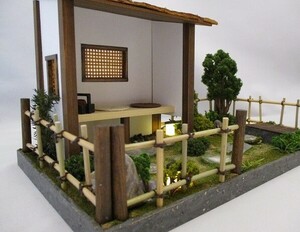  handmade doll house * peace 1/12 Japanese style garden higashi shop 