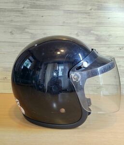 TT&CO 500-TX/ M-L スモールジェット ヘルメット B/k シールド付