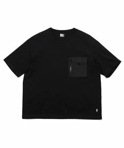 MO/CHUMS(チャムス) ヘビーウエイトジップポケットTシャツ CH01-2358 ブラック Mサイズ
