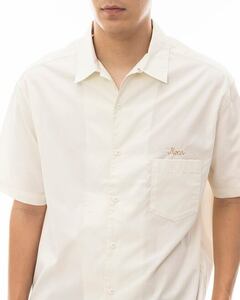 TE/ RVCA (ルーカ) LOOSE BOWLING SHIRTS ホワイト BE041129 Mサイズ