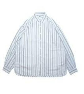 MO/WAX(ワックス) Mサイズ STRIPE POCKET SHIRTS BROWNWX-0330