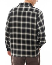 MO/ RVCA (ルーカ) OMBRER CHECK SHIRTS BLK Mサイズ BE041103_画像3