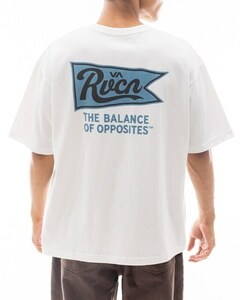 TE/ RVCA (ルーカ) PENNANTAN TEE Ｔシャツ WHT BE041227 Ｍサイズ