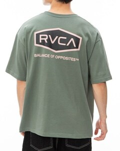 TE/ RVCA (ルーカ) HEX BOX TEE Ｔシャツ グリーン BE041225　Lサイズ