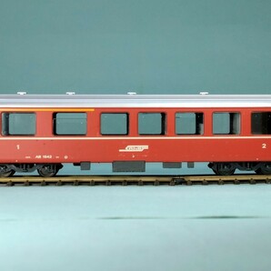 BEMO HOm 3257 RhB レーティッシュ鉄道 氷河特急 ベルニナ急行 1/2等合造客車 ベモ HOe 12mmの画像2