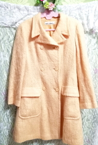 日本製オレンジ毛カーディガンコート羽織外套 Made in Japan orange hair cardigan coat