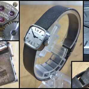 GIRARD-PERREGAUX ジラール ペルゴ 手巻き 17石 腕 時計 ブレス 925 SILVER シルバー 銀 刻印 稼働品 未整備 高級 レディース ウォッチの画像1