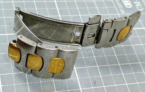 OMEGA　ポラリス　バックル　中古　片面K18YGプレート　裏蓋スチール　メンズ