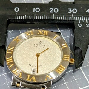 CORUM ロムルス トップだけ中古メンズ   電池交換 作動確認済み 良好です ラグのネジが硬いですの画像8