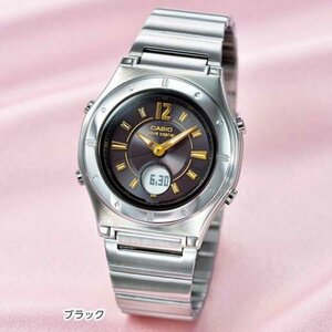 ZB219-レディース ブラック　[カシオ] 腕時計 ウェーブセプター 電波ソーラー LWA-M141D-1AJF/4AJF/7AJF　定価10267円