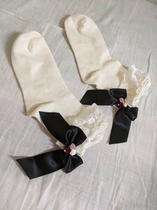  ribbon frill socks white .... socks white 