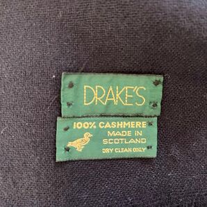 DRAKE'Sカシミヤ100% スカーフ マフラー　スコットランド製