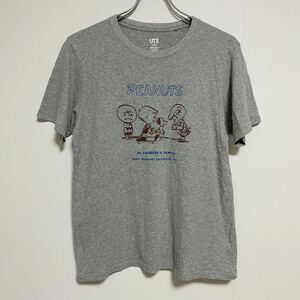 UNIQLO ユニクロ レディース UT ピーナッツ スヌーピー 70周年 グレー Mサイズ PEANUTS 半袖Tシャツ