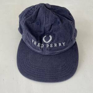 FRED PERRY フレッドペリー キャップ ネイビー フリーサイズ 帽子 