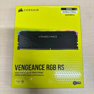 【新品未開封】CORSAIR VENGEANCE RGB RS DDR4メモリ 64GB 2x32GB 3600MHz