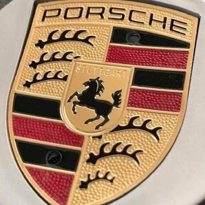 ポルシェ ホイールキャップ 65mm Porsche センターキャップ クレスト シルバーゴールド 4個セットの画像2