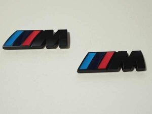 BMW M Sports Side Fender Emblem 2 Black /// M F20F30F32F25F46E60E60E60E60E65E70E70E83E87E87E89E9E9E9E92E92E92E92E92E92E92
