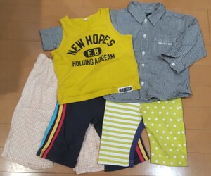  postage included!COMME CA DU MODE etc. baby clothes 5 point set / tank top * shorts * long sleeve shirt / man * for children / Comme Ca *te* mode /90 size 