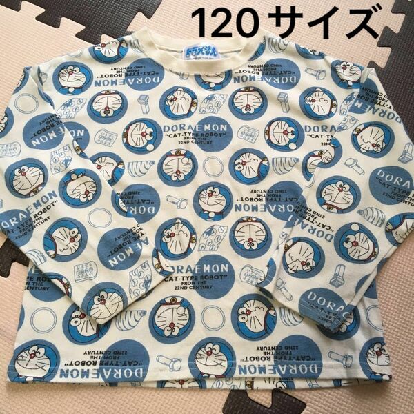 ドラえもん 総柄 長袖Tシャツ 120サイズ