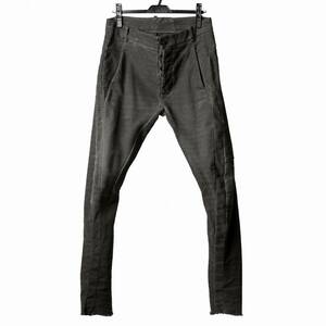 masnada SCAR STITCHED RAW EDGE SKINNY PANT/OBJECT DYED マスナダ 定価60060円 BORIS BIDJAN SABERI N/07 incarnation JULIUS