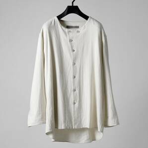 YUTA MATSUOKA round neck shirt/cotton silk nepviyella定価33000円 SOSNOVSKA Aleksandr Manamis Andrew Driftwood Paul Harndenの画像1