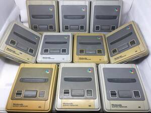EY-585 NINTENDO Nintendo 10 pcs. set Super Famicom body HVC-001 large amount set sale nintendo set 