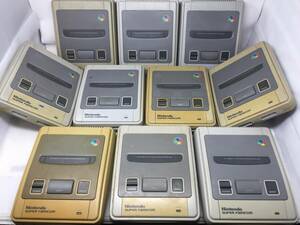 EY-585 NINTENDO ニンテンドー 10台セットスーパーファミコン 本体 HVC-001 大量 まとめ売り 任天堂 セット