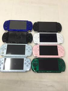 FY-291 動作品 まとめ 8台 SONY PSP-3000/2000/1000 AKB/グリーン/ホワイト/ブラック Playstation Portable 本体のみ 初期化済