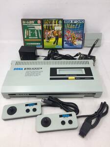 FY-314 状態良 SEGA セガ・コンピュータビデオゲーム SG-1000Ⅱ 本体セット AVケーブル ソフト 3本セット まとめ売り