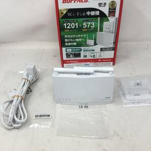 FY-651 美品 中古 BUFFALO Wi-Fi 6 ルーター 中継機 WEX-1800AX4EA 無線LANルータ バッファローの画像3