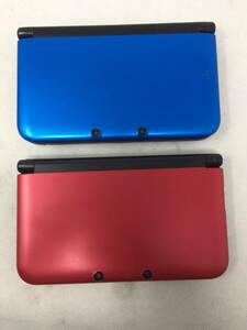 FY-791 動作品 2台セット ニンテンドー 3DS LL SPR-001 ブルーブラック/レッドブラック 任天堂 初期化済 本体のみ