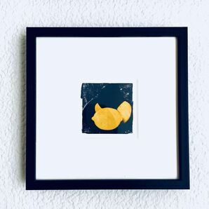 IDEE販売フレームアート　ドナルド・サルタン「 Four lemons 」額装　アートポスター　美品 インテリア　イデー