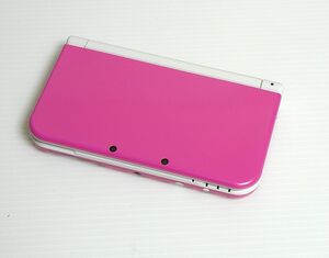 New ニンテンドー 3DS LL ピンク×ホワイト 中古品