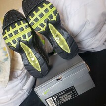 【パロディ スニーカー】箱付 AIRMAX 95 イエローグラデーション parody sneaker 26.5㎝ シューズ yellow gradation _画像3