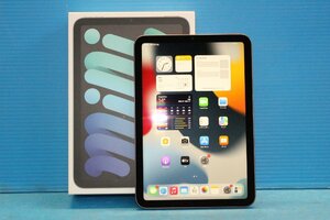 美品 ■Apple■ iPad mini 8.3インチ 第6世代 Wi-Fi 64GB 2021年秋モデル [スペースグレイ] MK7M3J/A / 外箱、AC、ケーブル付属