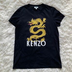 KENZO PARIS Tシャツ ユニセックス ドラゴン プリント ビッグロゴ