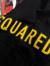 定価5.7万 ディースクエアード DSQUARED2 大人の遊び心溢れる タイガー＆ロゴプリント クルーネックTシャツ 半袖 イタリア製 Cool Fit_画像6