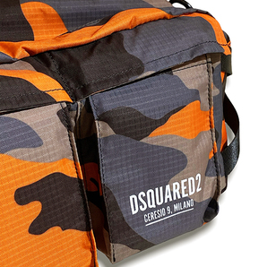 定価4万 ディースクエアード DSQUARED2 CERESIO 9 MILANO＆ブランドロゴ カモフラボディバッグ ヒップバッグ ショルダー 鞄 男女兼用の画像2