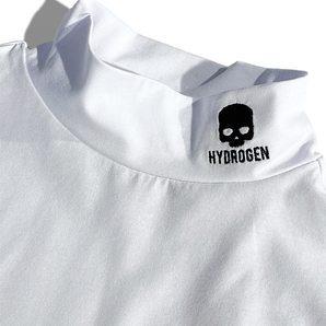 定価2.2万 ハイドロゲン HYDROGEN 着回ししやすい ブランドロゴ モックネック ロングスリーブTシャツ タートルネック ロンT 長袖 リブ袖の画像2