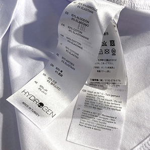 定価2.2万 ハイドロゲン HYDROGEN 着回ししやすい ブランドロゴ モックネック ロングスリーブTシャツ タートルネック ロンT 長袖 リブ袖の画像7
