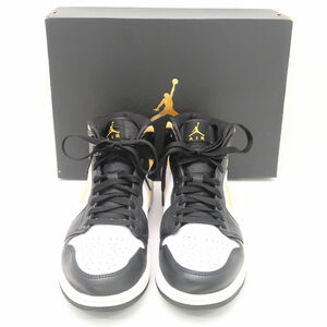 NIKE ナイキ 554724-177 AIR JORDAN 1 MID UNIVERSITY GOLD US10 (28cm) スニーカー エアジョーダン1 メンズ AY5491C